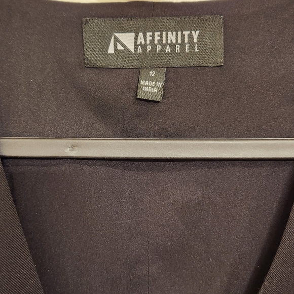 Women's Affinity Apparel Black Vest. - Picture 4 of 4